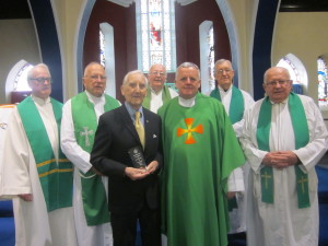 Phil O'Donovan and concelebrating SMA priests