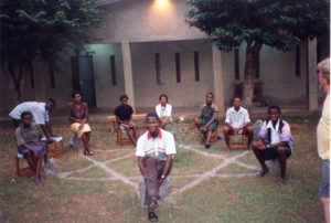 A Youth group in Ibadan with Fr Ali