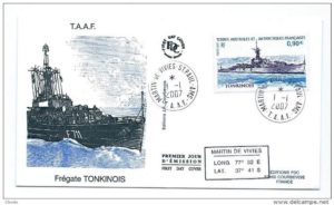 FFL Tonkinois, formally HMS Moyola, commemorated at a French First Edition in 2007